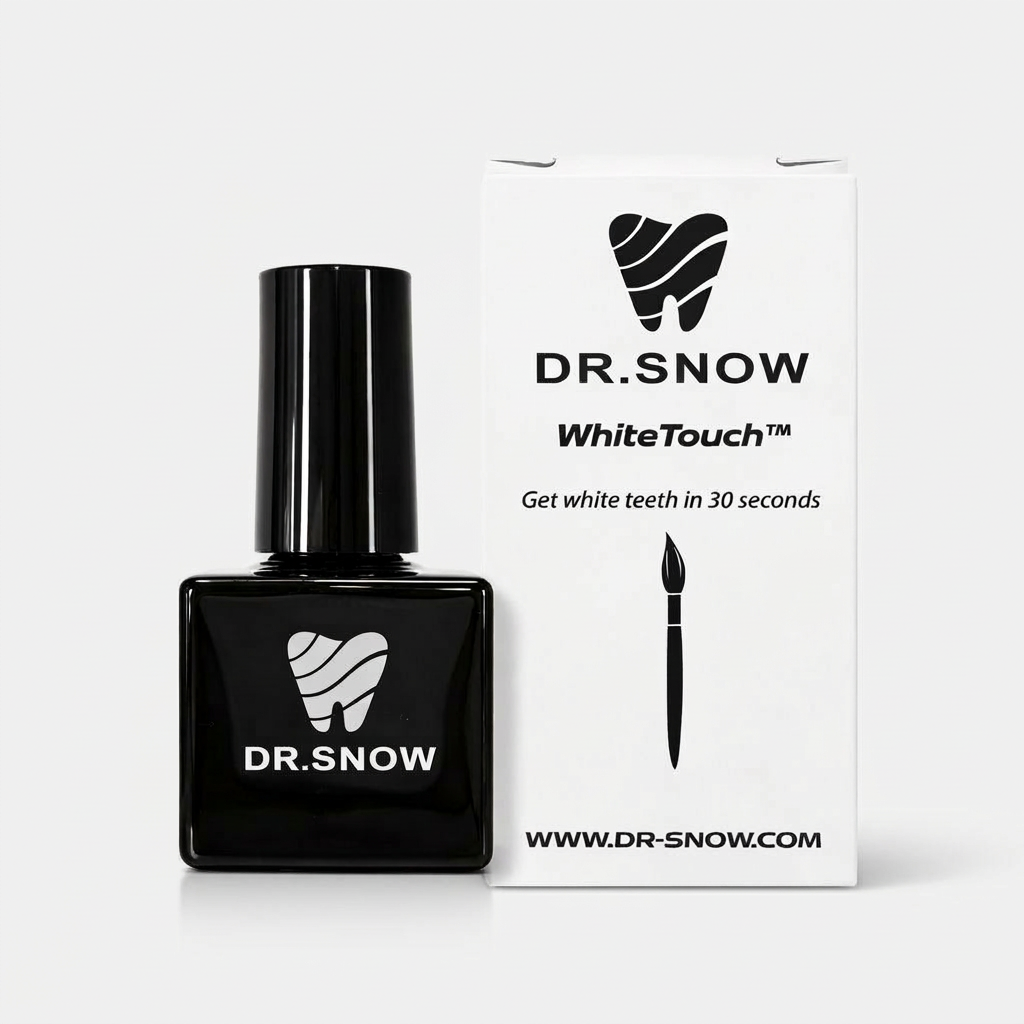 Dr. Snow WhiteTouch product and packaging on a white background